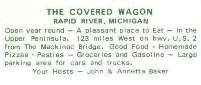 The Covered Wagon - Vintage Postcard (newer photo)